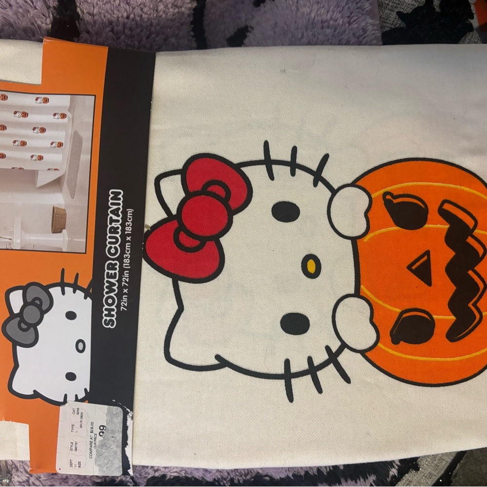 Hello Kitty Halloween Shower Curtain